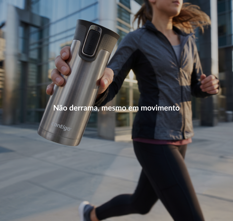 Banner Não derrama, mesmo em movimento